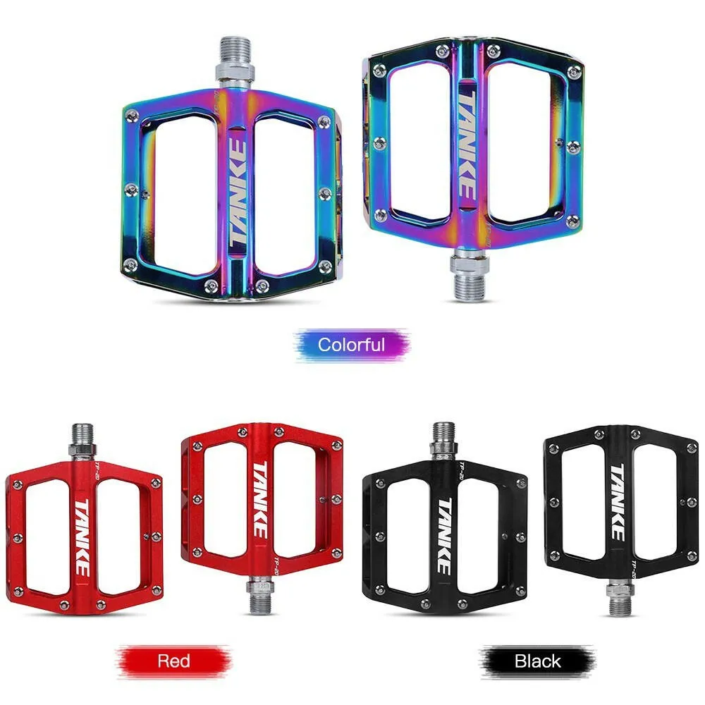 Bike Pedals Anti-Silp Aluminum MTB Pedals Bicycle Flat Pedal with Sealed Bearing for MTB Mountain Road Bicycle Folding Bike