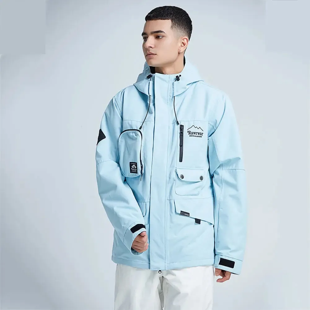 Hotian Breathable Men Ski Snowboarding Cargo Jacket