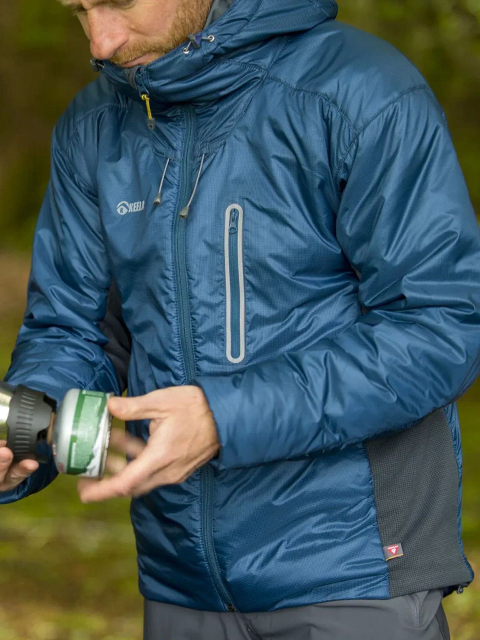 Keela Outdoors -  Keela Talus Mens Primaloft gold Jacket, mid or outer layer, Breathable coat