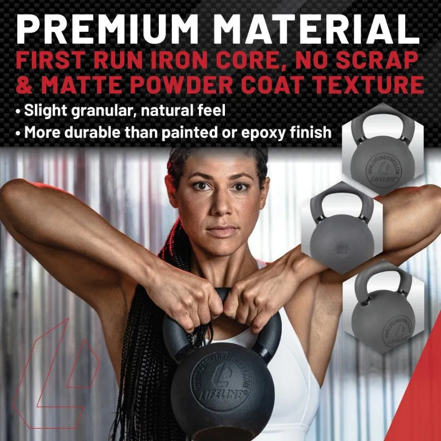 Six Kettlebell Set with Storage Rack