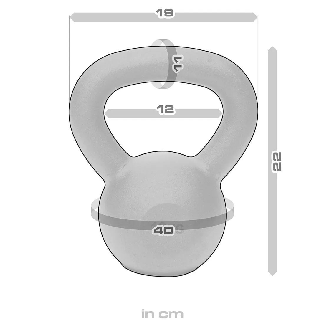 Strength Shop Cast Iron Kettlebells - Single Mould, Powder Coated, 4-64KG
